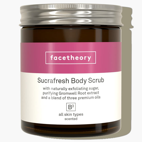 Sucrafresh Body Scrub B3 with Exfoliating Sugar, Gromwell Root, and Premium Oils